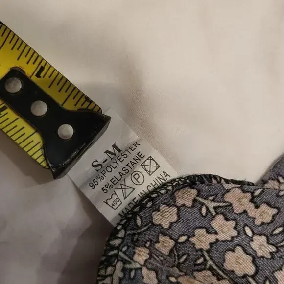 Black and Pink Floral Off The Shoulder Crop Top and Skirt Cottagecore Feminine - Picture 4 of 6